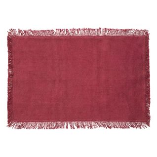 Set De Table En Coton Maha - 45 X 30 Cm - Grenat