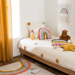 Parure De Lit Enfant Etoile En Coton Tufté - 140 X 200 Cm