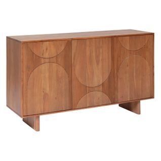 Buffet 3 Portes En Bois Massif Nanda - Marron