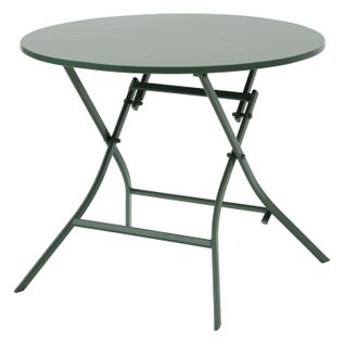 Table De Jardin Pliante Ronde 4 Places Greensboro - Vert Olive