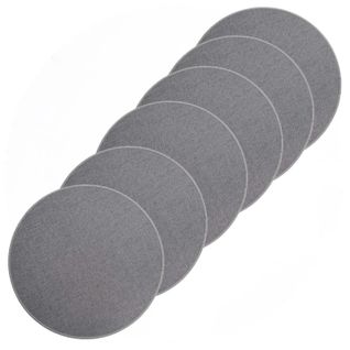 Lot De 6 Sets De Table Tissés Antidérapants - Gris