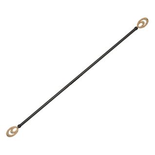 Kit De Tringle à Rideaux Extensible Ellipse - L120 /l210 Cm - Métal Noir