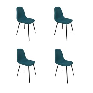 Lot De 4 Chaises Atome - Bleu