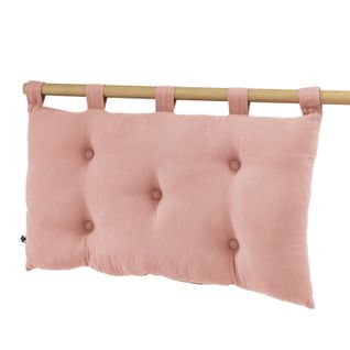 Tête De Lit "gaïa" 5 Boutons Avec Passants 50 X 80 Cm "gaze De Coton"