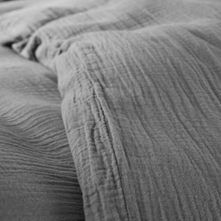 Parure De Couette "noah" Gaze De Coton 260 X 240 Pour Lit 2 Places "king Size" 160 à 180 Cm