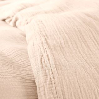 Parure De Couette "noah" Gaze De Coton 260 X 240 Pour Lit 2 Places "king Size" 160 à 180 Cm