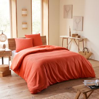 Parure De Couette "nid D'abeille" 260 X 240 Pour Lit 2 Places "king Size" 160 à 180 Cm