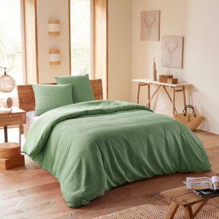 Parure De Couette "nid D'abeille" 260 X 240 Pour Lit 2 Places "king Size" 160 à 180 Cm