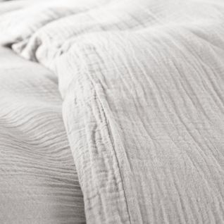 Parure De Couette "noah" Gaze De Coton 140 X 200 Pour Lit 1 Place