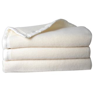 Couverture 100% Pure Laine Vierge Double Face "volta" 500 Gr/m² Toison D'or