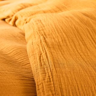 Parure De Draps 4 Pièces "noah" Gaze De Coton Pour Lit 2 Places 140 Cm