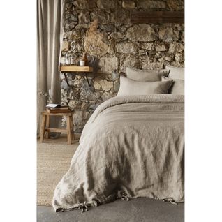 Housse De Couette "soline" - 260x240 Cm - Lin Lavé