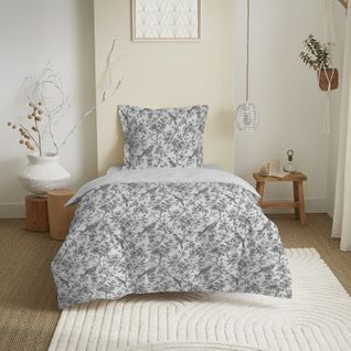 Parure De Couette Réversible Pour Lit 90 X 190 Cm Bérengère Nuage