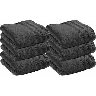 Lot De 6 Serviettes De Toilette Éponge "spa" 50 X 100 Cm / 400 Gr/m²