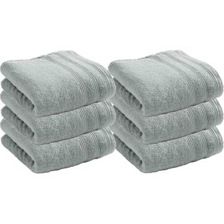 Lot De 6 Serviettes De Toilette Éponge "spa" 50 X 100 Cm / 400 Gr/m²