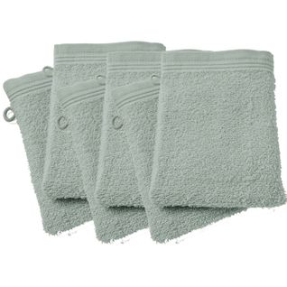 Lot De 6 Gants De Toilette Éponge "spa" 15 X 21 Cm / 400 Gr/m²