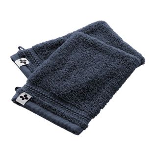 Lot De 2 Gants De Toilette "garance" 15 X 21 Cm / 100% Coton Bio / 600 Gr/m²