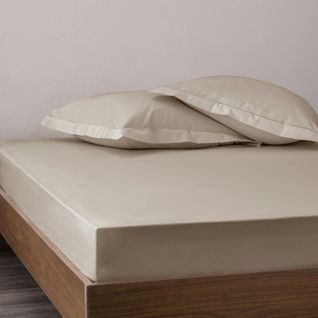 Drap Housse Percale "julian" Avec Bonnet 35 Cm - 200x200 Cm - Coton Pur