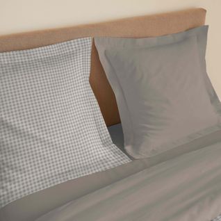 Parure De Draps 4 Pièces "vanessa" Pour Lit 140 X 190 Cm Gabrielle Naturel