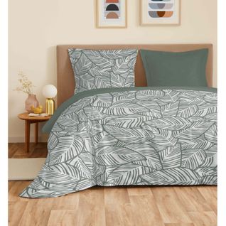 Parure De Draps 4 Pièces "vanessa" Pour Lit 140 X 190 Cm Fira Romarin