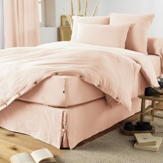 Taie D'oreiller Déco "gaïa" 80 X 80 Cm "gaze De Coton"