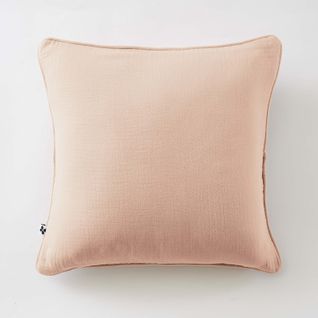 Coussin Déhoussable Avec Passepoil "gaïa" 45 X 45 Cm "gaze De Coton"