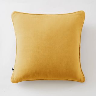 Coussin Déhoussable Avec Passepoil "gaïa" 45 X 45 Cm "gaze De Coton"