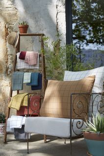 Taie D’oreiller 60 X 60 Cm – Gaze De Coton Tissée – Gaïa Match Camel