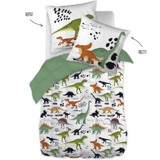 Parure De Lit + 2 Taies D'oreiller 240 X 220 Cm Coton Crétace