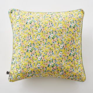 Coussin Déhoussable Avec Passepoil 45 X 45 Cm – Gaze De Coton Imprimée Manondéhoussable Avec