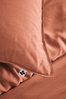 Taie D’oreiller 50 X 70 Cm En Lyocell – Modèle Lysandre Terracotta