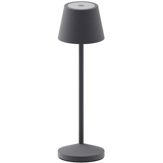 Lampe De Table Sans Fil Emily Gris Anthracite Aluminium H25cm