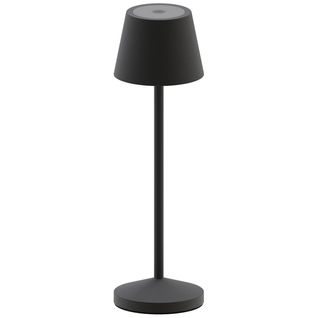 Lampe De Table Sans Fil Emily Noir Aluminium H25cm