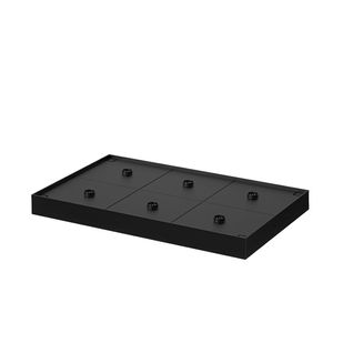 Plateau De Chargement Plate Noir Plastique 6 Lampes