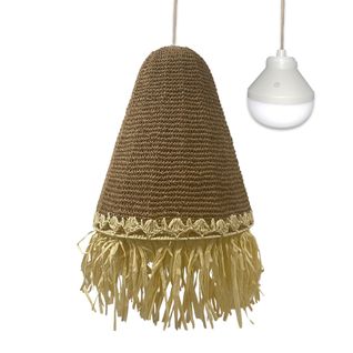 Suspension Nomade Paloma Beige Herbe Marine D40 Cm