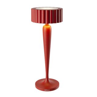 Lampe De Table Sans Fil Touch LED Twiggy Rouge Aluminium H26cm