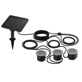 3 Spots Solaires Encastrables Solpool 100lm