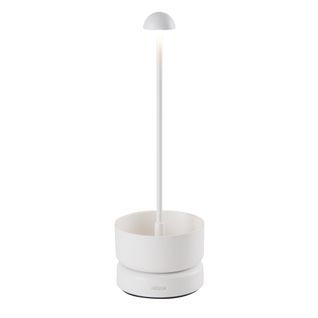 Lampe De Table Basket White Blanc Aluminium Hauteur 31cm