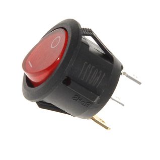 Interrupteur Lumineux Rouge 3 Cosses Diam 20mm 6a Centrale Vapeur, Fer à Repasser At2135760200 Ariet