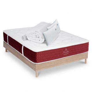 Ensemble Matelas Passion Ressorts Ensachés Accueil Mémoire + Sommier + Accessoires - 180 X 200