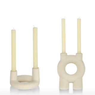 Set 2 Chandeliers Céramique Écru Corallo