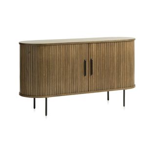 Buffet 2 Portes 140 Cm - Bois Foncé - Alba