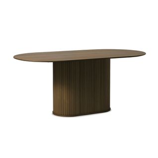Table à Manger Ovale 180 Cm - Bois Foncé - Alba