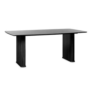 Table à Manger 190 Cm - Bois Noir - Alba