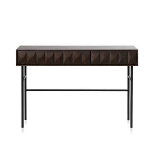 Console 1 Tiroir Bois Foncé 116x76x39 Cm