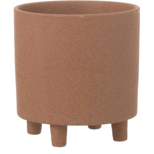Cache-pot Marron Argile 20,5x20,5x21cm