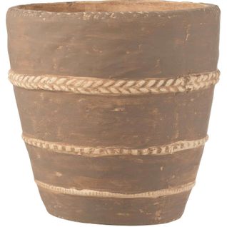 Cache-pot Marron Terre Cuite 23,5x23,5x24cm