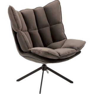 Fauteuil Gris Métal 78x73x92cm