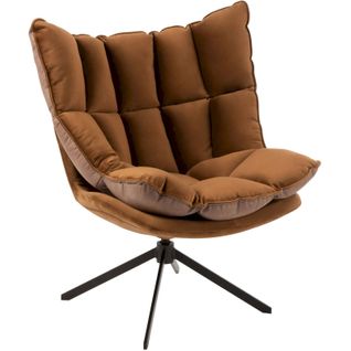 Fauteuil Marron Métal 78x73x92cm