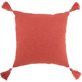 Coussin Rouge Coton 45x45x4cm